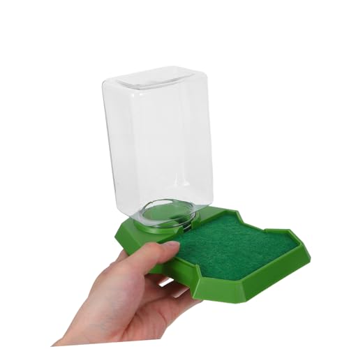 Toddmomy Lizard Water Dispenser Grün Sicherer Reptilien Wasserspender für Geckos und Kleine Echsen Langlebiger Futter und Trinkbehälter Benutzerfreundlich und Umweltgerecht für Terrarien von Toddmomy