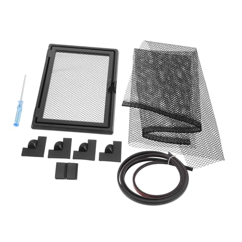 Toddmomy Magnetischer Fischernetz Abdeckung für Aquarium Robustes DIY Netz mit Futteröffnung Sichere Sprung Abdeckung für Fischtanks Einfache Installation und Langlebiger Schutz von Toddmomy