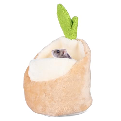 Toddmomy Meerschweinchen Höhle für Weihnachten Kuscheliges und Hamsterhaus Abnehmbares und Waschbares Nest für Kleine Haustiere Geeignet für Meerschweinchen Kaninchen und von Toddmomy