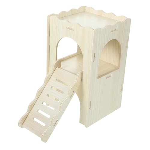 Toddmomy Meerschweinchen Versteckhaus aus Holz mit Rampe Hamsterleiter und Rückzugsmöglichkeiten Sicheres für Hamster für Käfige und Freilaufgehege Toddmomy Meerschweinchen Versteckhaus aus Holz mit Rampe Hamsterleiter und Rückzugsmöglichkeiten Sicheres für Hamster für Käfige und Freilaufgehege von Toddmomy