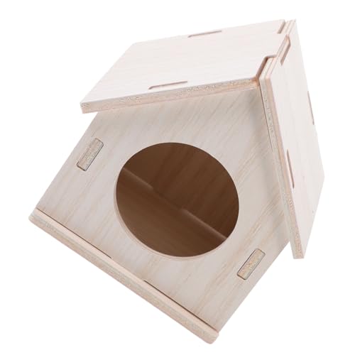 Toddmomy Hamster Haus Aus Holz Versteck Für Kleintiere Eichhörnchen Haustier Spielplatz Unterschlupf Für Käfig von Toddmomy