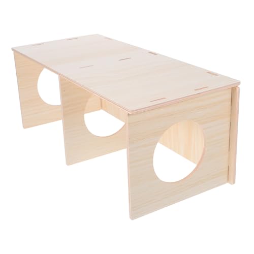 Toddmomy Mehrkammer Holz Hamsterhaus mit Versteckfunktion Abnehmbarer Tunnel Natürliches Mehrraum versteck für Kleine Haustiere Geräumiges Holzhaus für Hamster Mäuse und Ratten DIY Toddmomy Mehrkammer Holz Hamsterhaus mit Versteckfunktion Abnehmbarer Tunnel Natürliches Mehrraum versteck für Kleine Haustiere Geräumiges Holzhaus für Hamster Mäuse und Ratten DIY von Toddmomy