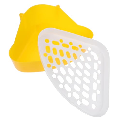 Toddmomy Mini Dreieckige Kaninchen Toilette aus Kunststoff Kleintier Potty für Meerschweinchen und Chinchillas Einfach zu Reinigen und Sicher Anwendung für Käfige von Toddmomy
