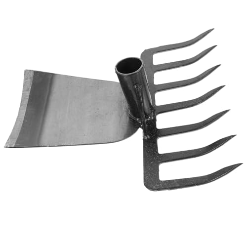 Toddmomy Multifunktionale Gartenhacke mit Rechen Robuste Gartenwerkzeuge für Effektives Graben Unkrautentfernung und Bodenbearbeitung im Garten für Rasenflächen von Toddmomy
