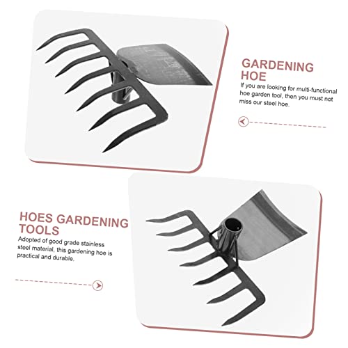 Toddmomy Multifunktionale Gartenhacke mit Rechen Robuste Gartenwerkzeuge für Effektives Graben Unkrautentfernung und Bodenbearbeitung im Garten für Rasenflächen von Toddmomy