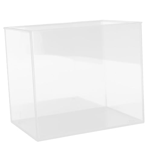 Toddmomy Aquarium Aufzuchtbecken Aquarium Für Goldfische Offenes Quadratisches Desktop Wassertank Für Betta Und Kleine Fische Transparente Kunststoffgestaltung Ideal Für Schreibtisch Und von Toddmomy