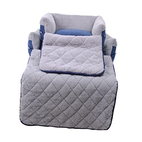 Toddmomy Hundebett Blau Multifunktionales Clamshell-schlafsofa Für Kleine Und Mittelgroße Hunde Als Decke Oder Steppdecke Nutzbar Warm Haltend Mit Rutschsicherem Boden Und Guter Luftdurchlä von Toddmomy