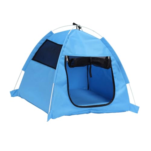 Toddmomy Outdoor Haustierzelt Faltbar mit Insektenschutz Atmungsaktivem Pet Shelter für Katzen und Kleine Hunde Komfortables Praktisches Haustierhaus für Drinnen und Draußen Blau Toddmomy Outdoor Haustierzelt Faltbar mit Insektenschutz Atmungsaktivem Pet Shelter für Katzen und Kleine Hunde Komfortables Praktisches Haustierhaus für Drinnen und Draußen Blau von Toddmomy
