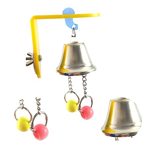 Toddmomy Papageien Spielzeug Aus Edelstahl Hängendes Kau Und Spielzeug Mit Glocke Für Vögel Sicheres Zubehör Für Vogelkäfige Für Papageien Und Kleine Haustiere Zufällige Farbe von Toddmomy
