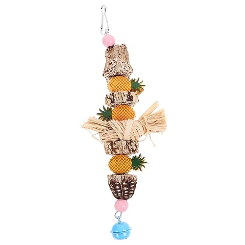 Toddmomy Papagei Kauspielzeug aus Hängendes Wellensittich Leichte Schaukel für Vögel Fördert Aktivität und Spielspaß Geeignet für Papageien und Haustiervögel von Toddmomy