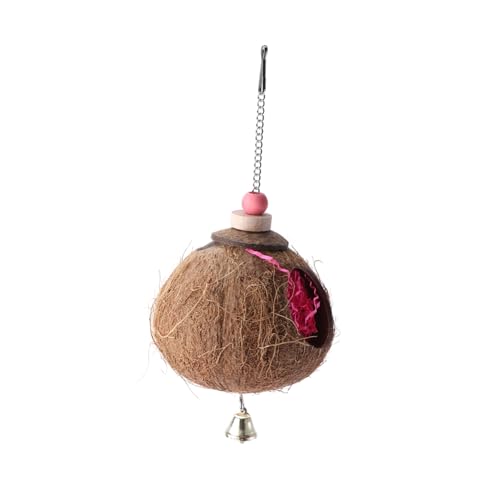 Toddmomy Papagei Kauspielzeug Aus Kokosnussschale Hängendes Vogelspielzeug Für Sittiche Und Andere Kleine Vögel Sicher Und Langlebig Zum Spielen Und Klettern Im Käfig von Toddmomy