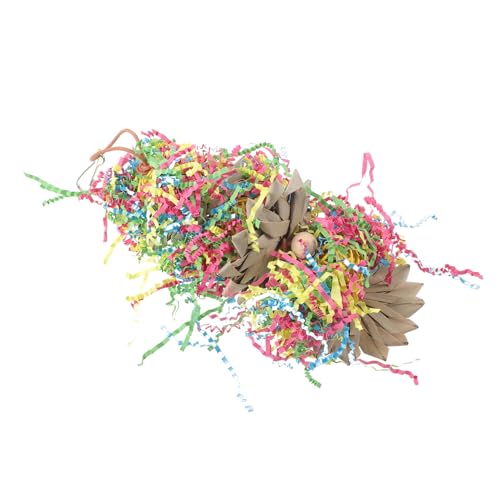 Toddmomy Papageien Kauspielzeug Aus Natürlichem Palmblatt Und Hängendes Spielzeug Mit DREI Schichten Langlebig Und Sicher Für Vögel Für Wellensittiche Und Kleine Tiere von Toddmomy