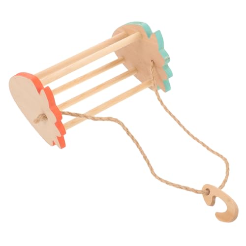 Toddmomy Vogelschaukelspielzeug Aus Holz Für Papageien Zum Kauen Und Aufhängen Als Sitzstange Und Spielzeug Für Vögel Geeignet Für Sittiche Und Andere Kleine Haustiere von Toddmomy
