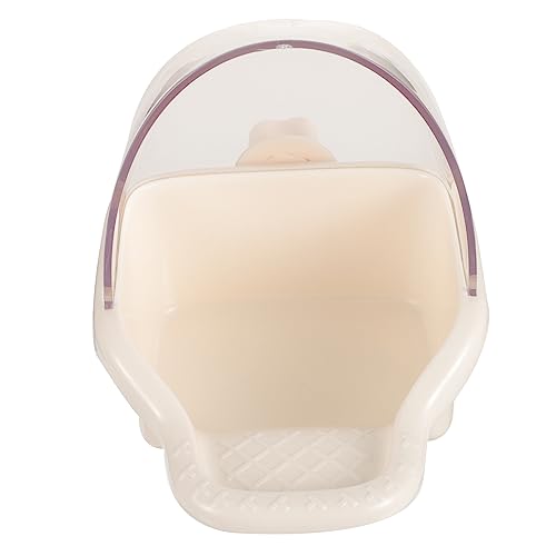 Toddmomy Papageien-futterbox-badewanne Käfig Futternapf Für Vögel Zubehör Für Die Vogelfütterung Wasserspender Für Vögel Container Papageien -fütterungshalter Papageifutter Beige Plastik von Toddmomy