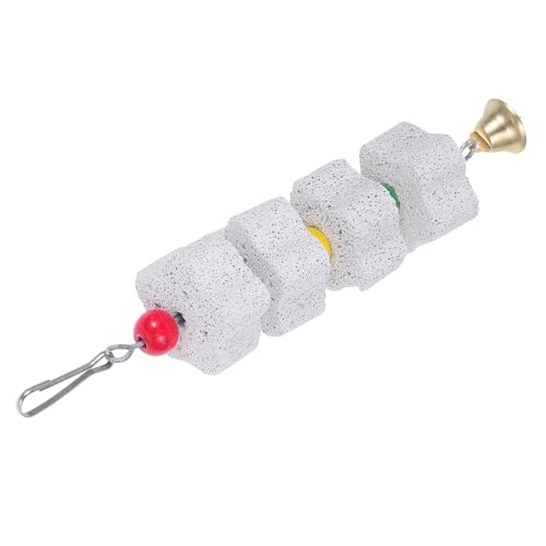 Toddmomy Vogelkau-Spielzeug Aus Natürlichem Stein Für Papageien Und Nager Beak Grinding Stone Zahngesundheit Für Vögel Chinchillas Und Eichhörnchen Für Vogelkäfig-zubehör von Toddmomy