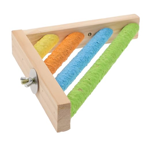 Toddmomy Papageien Spielstand Aus Holz Einstellbare Aktivitätsbar Für Vögel Kletterspielzeug Mit Bunten Grindsticks Für Sittiche Nymphensittiche Und Andere Kleine Vögel Toddmomy Papageien Spielstand Aus Holz Einstellbare Aktivitätsbar Für Vögel Kletterspielzeug Mit Bunten Grindsticks Für Sittiche Nymphensittiche Und Andere Kleine Vögel von Toddmomy