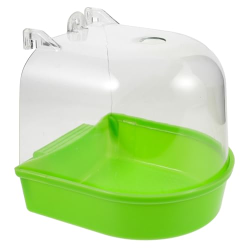 Toddmomy Parrot Bath Box Vogel Badewanne Hängend Kunststoff Badetrog für Wellensittiche Nymphensittiche mit Einfachem Käfigbefestigungskomfort und Vielseitiger Nutzung für Wasser und Toddmomy Parrot Bath Box Vogel Badewanne Hängend Kunststoff Badetrog für Wellensittiche Nymphensittiche mit Einfachem Käfigbefestigungskomfort und Vielseitiger Nutzung für Wasser und von Toddmomy