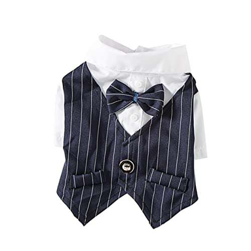 Toddmomy Party Hundekleid Outfit Hundemantel Hundepflege Süße Katzenkleidung Hundekostüm Hundejacke Katzen Welpe Hunde Größe Smoking Groß Hochzeit Hundekleidung Hundekleid Stoff Marineblau von Toddmomy