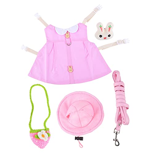 Toddmomy Pet Bunny Kostümset Mit Und Tragetasche Für Kleine Haustiere Atmungsaktive Weste Für Hunde Katzen Und Kaninchen Für Outdoor-aktivitäten Und Partys von Toddmomy