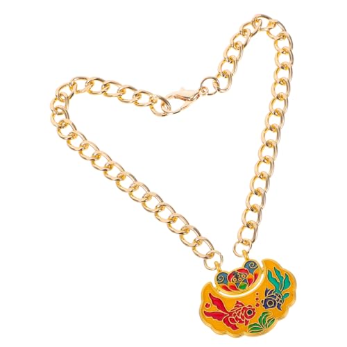 Toddmomy Pet Metall Lock -anhänger Schlosskettenkette Hundehalskettenanhänger Urlaub Halskette Haustier-anhänger Schlosskette Für Frauen Haustier-halskettenanhänger Kragen Halskette von Toddmomy