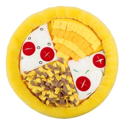 Toddmomy Pet Sniffing Pad interaktives Hundespielzeug Schnüffelkissen für Haustiere -Futtermatte für Haustiere Haustier- -Fütterungspad-Pizza Puzzle Decke Nasenpads von Toddmomy