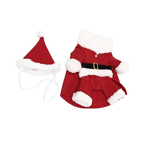 Toddmomy Pet Weihnachtskostüm Hund Wintermantel aus und Weißem Festliche Haustierkleidung für Kleine und Mittlere Hunde Bequem Leicht Anzuziehen für Foto und Outdoor Aktivitäten Toddmomy Pet Weihnachtskostüm Hund Wintermantel aus und Weißem Festliche Haustierkleidung für Kleine und Mittlere Hunde Bequem Leicht Anzuziehen für Foto und Outdoor Aktivitäten von Toddmomy