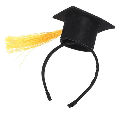 Toddmomy Pet -doktorand Hundeabschlussdekoration Katzenabschluss -Kopfbedeckung Katzenabschlusskappe Cat Scholar Stirnband Katzes Akademisches Stirnband Hüte Für Hunde Yellow Gefühlt von Toddmomy