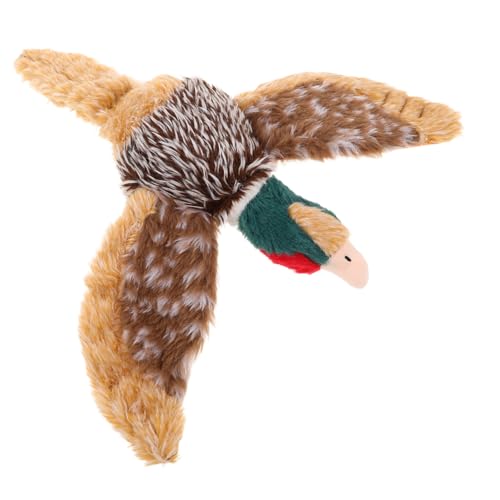 Toddmomy Plüsch Hundespielzeug Wildvogel mit Quietsche Kuscheltier für Kleine Hunde Interaktives Beißspielzeug zur Beschäftigung und Training gegen Langeweile von Toddmomy