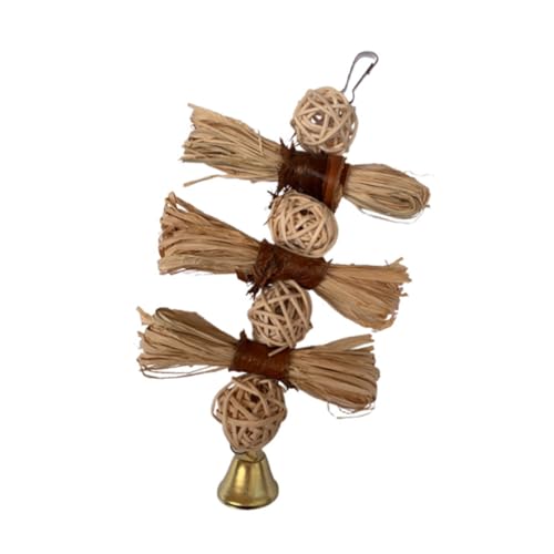 Toddmomy Hängendes Rattan-Spielzeug Glocke Kreatives Papagei-kauspielzeug Robustes Vogel-bissspielzeug Haustier-Vogel-Spielzeug Toddmomy Hängendes Rattan-Spielzeug Glocke Kreatives Papagei-kauspielzeug Robustes Vogel-bissspielzeug Haustier-Vogel-Spielzeug von Toddmomy