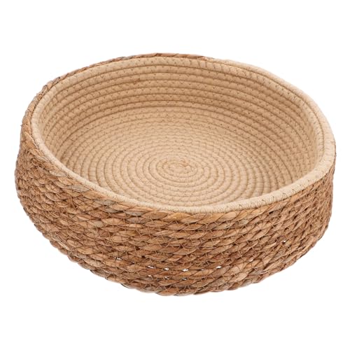 Toddmomy Elegantes Katzenbett Aus Gewebtem Rattan – Strohnest-haustiercouch Mit Bequemer Matte Für Katzen Und Hunde Für Den Innenbereich Toddmomy Elegantes Katzenbett Aus Gewebtem Rattan – Strohnest-haustiercouch Mit Bequemer Matte Für Katzen Und Hunde Für Den Innenbereich von Toddmomy