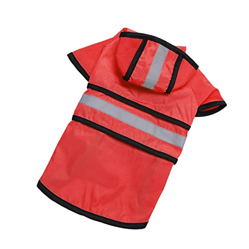 Toddmomy Lovely Dog Regenmantel Reflektierender Wasserdichter Hundemantel Für Kleine Hunde Und Katzen Für Outdoor-aktivitäten Bei Regen Rot s Toddmomy Lovely Dog Regenmantel Reflektierender Wasserdichter Hundemantel Für Kleine Hunde Und Katzen Für Outdoor-aktivitäten Bei Regen Rot s von Toddmomy
