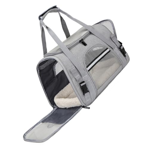 Toddmomy Katzen- Und Hundetragetasche Atmungsaktiv Für Reisen Netzstoff Haustier-Rucksack Für Flugzeug Hundetasche Für Auto Und Reise Toddmomy Katzen- Und Hundetragetasche Atmungsaktiv Für Reisen Netzstoff Haustier-Rucksack Für Flugzeug Hundetasche Für Auto Und Reise von Toddmomy