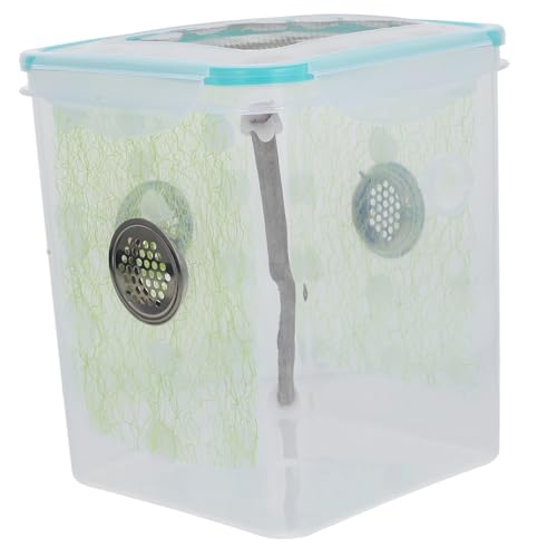 Toddmomy Transparente Reptilien Futterbox für Insekten Kunststoff Terrarium Kleiner Mantis mit Belüftung für Spinnen und Kleine Reptilien Toddmomy Transparente Reptilien Futterbox für Insekten Kunststoff Terrarium Kleiner Mantis mit Belüftung für Spinnen und Kleine Reptilien von Toddmomy