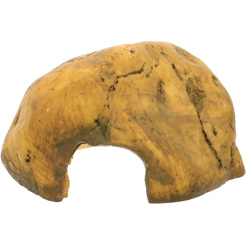 Toddmomy Reptile Hideout Höhle aus Resin für Schildkröten Reptilien Sicheres Versteck für Terrarien Langlebig Leicht zu Reinigen Dekorative Aquarium Dekoration von Toddmomy