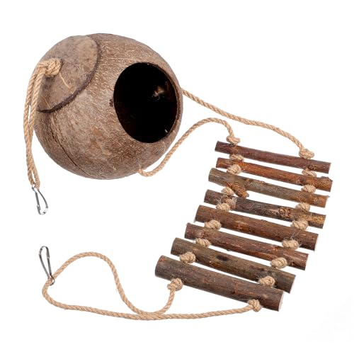 Toddmomy Reptilien Versteckhaus Aus Natürlicher Kokosnussschale Mit Leiter Terrarium Deko Für Eidechsen Schlangen Und Kleintiere Optimaler Rückzugsort Für Reptilien Und Nagetiere Toddmomy Reptilien Versteckhaus Aus Natürlicher Kokosnussschale Mit Leiter Terrarium Deko Für Eidechsen Schlangen Und Kleintiere Optimaler Rückzugsort Für Reptilien Und Nagetiere von Toddmomy