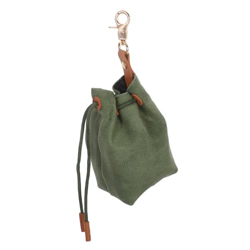 Toddmomy Robuster Canvas Leckerlibeutel mit Clip Großer Öffnung für Einfachen Zugriff Tragbare Futtertasche für Hunde zum Training Spazierengehen und Outdoor Einsatz Praktische von Toddmomy