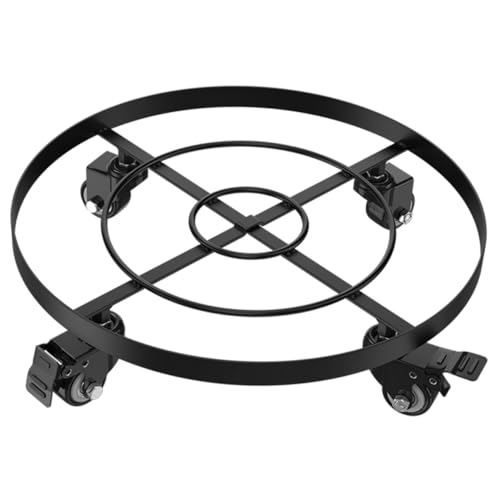 Toddmomy Rollender Pflanzenständer mit Rädern Metallblumentopfhalter für Drinnen und Draußen Stabiler Pflanzentrolley für Pflanzenbehälter und Blumenkübel von Toddmomy