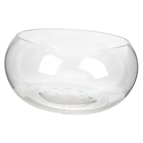 Toddmomy Runde Fischschale für Dekorative Zwecke Transparentes Terrarium für Goldfische Pflanzen und Aquarien Dekoration im Büro und Zuhause von Toddmomy
