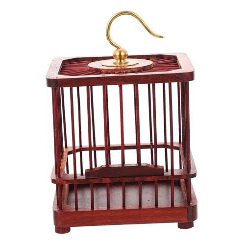 Toddmomy Sandelholz Käfig Gehäuse Container Lagerung Korb Schmetterlinge Käfig Tragbare Heuschrecken Käfig Holz Dunkelgrau von Toddmomy