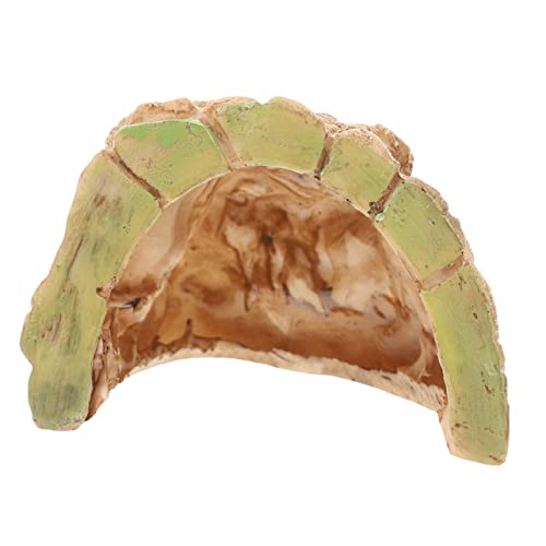 Toddmomy Schildkröten Sonnenbank Höhle Terrarium Reptilien Versteck Dekorationen Schildkrötentisch Kronengecko Versteck Schildkröten Lebensraum Natürliches Reptilien Terrarium von Toddmomy