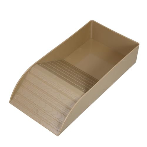Toddmomy Tortoise Bathing Pool Mit Kletterrampe Multifunktionale Schildkröten-badewanne Zubehör Für Reptilienhabitate Inklusive Futter Und Basking-plattform Kleine Holzoptik von Toddmomy