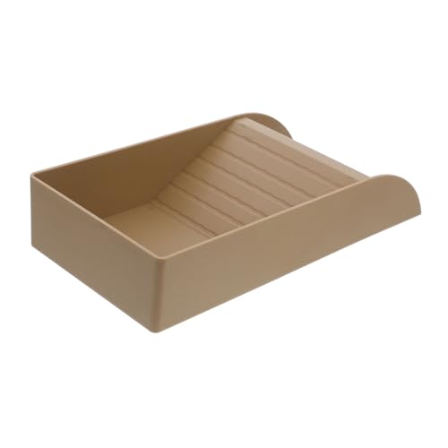 Toddmomy Schildkrötenbadewanne Turtle Panzerzubehör Backenplattform Schildkrötenwasserschale Schildkrötenplattform Groß Schildkröte Zubehör Schildkröte Light Brown Abs von Toddmomy