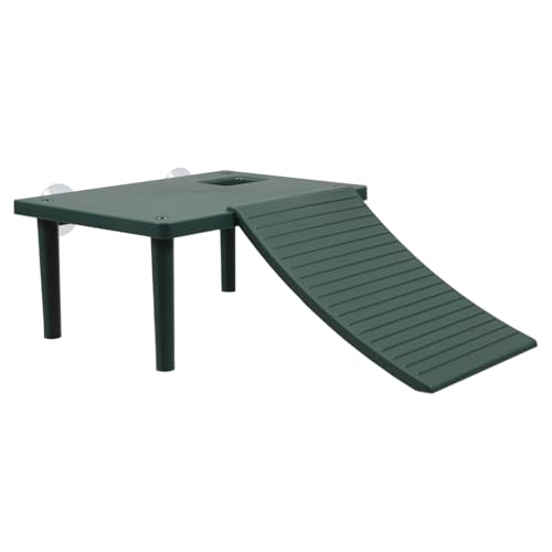 Toddmomy Schildkrötenterrasse Schildkrötenplattform Schildkrötenhabitat Schildkrötenzubehör Schildkrötenschwimmdock Schildkrötenaquarium Schildkrötentankzubehör Reptilientank von Toddmomy