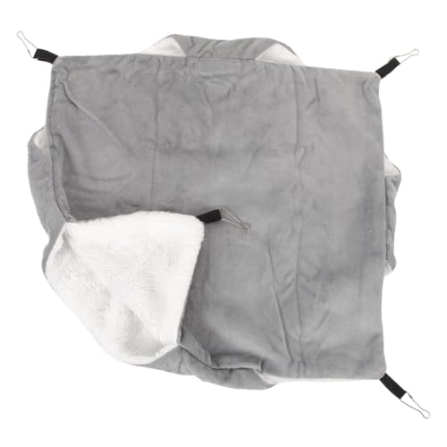 Toddmomy Komfortables Haustiernest Für Kleine Tiere Warmes Und Sicheres Hamster-hängematten-Haus Für Meerschweinchen Und Chinchillas Lagige Kristallgrau von Toddmomy