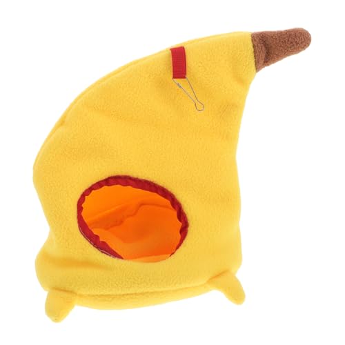 Toddmomy Schlafsack Hamster Schlafsack Haustier Schlangentasche Bartagamen Hängematte Zwerghamster Zubehör Frettchen Hängematte Für Käfig Ratten Hängematte Gelb Dickes Vlies von Toddmomy