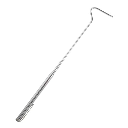 Toddmomy Schlangenhaken-Schlangenfalle Schlangenvernichter exotisch Klapperschlange Werkzeug fangen Schlangenretter einziehbar Gerät Ausrüstung Kontrolle Erweiterbar Rostfreier Stahl Silver von Toddmomy