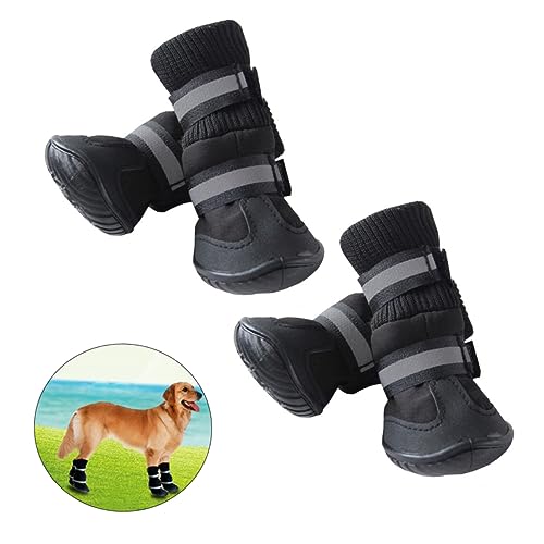 Toddmomy Schutze Schuhe XL wasserdichte Hundestiefel Mit Antirutsch Sohle Für Haustiere Für Outdoor Aktivitäten Schützend Und Bequem von Toddmomy