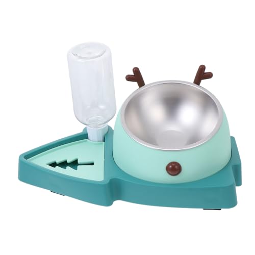 Toddmomy Automatischer Wasserspender Haustier-Nackenschutz Große 355 Ml Pp-schüssel Für Katzen Und Hunde Futternapf Aus Edelstahl von Toddmomy
