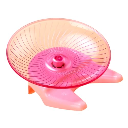 Toddmomy Stabiles Geräuschloses Trainingsrad mit Standfuß Plastiksaucer für Kleine Haustiere Wie Zwerghamster Meerschweinchen und Mäuse von Toddmomy