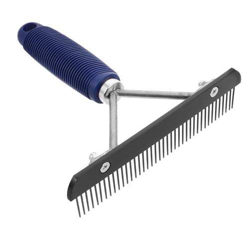 Toddmomy Stainless Steel Dematting Brush für Pferde Unterfell Raumschaber und Entwirrungswerkzeug Ergonomischer für Müheloses Grooming für Pferde und Andere Haustiere zu Reinigen Verfilztem von Toddmomy